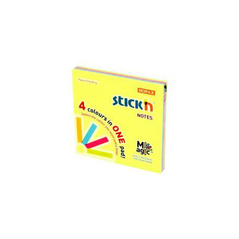 Karteczki samoprzylepne Stick'n 76x76mm, 100szt  neonowe